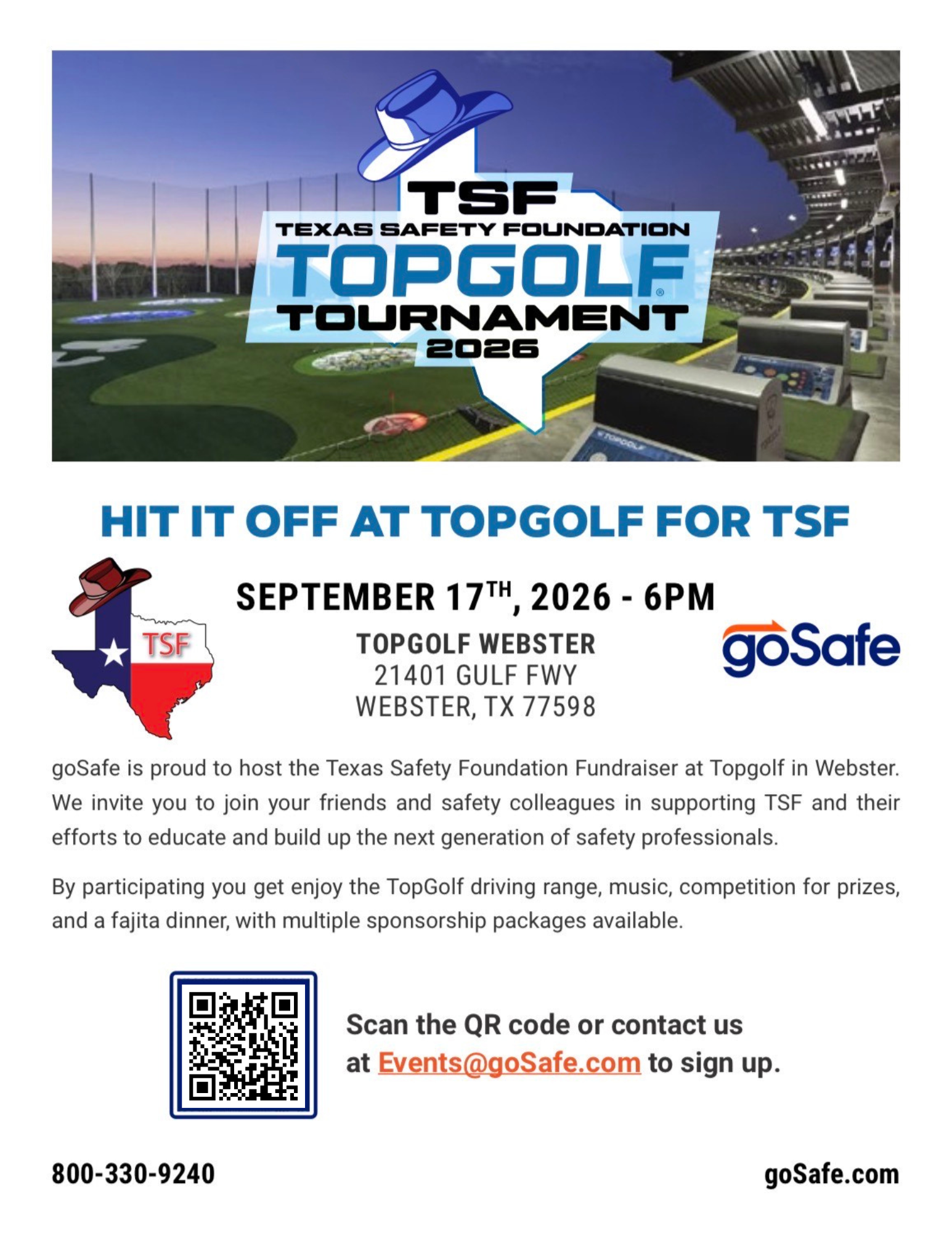 TSF TopGolf Fournament 2026, September 17th